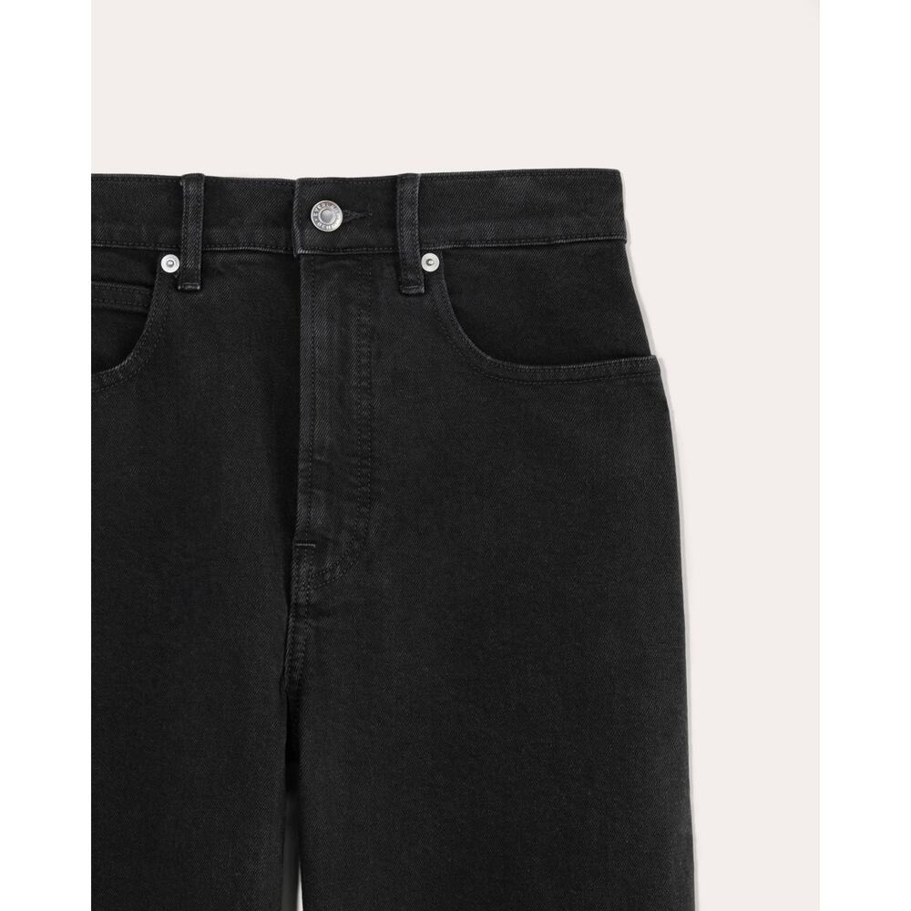 Everlane Way-High Jeans Coal Gray Size 24 NWT Straight Leg - Picture 4 of 13